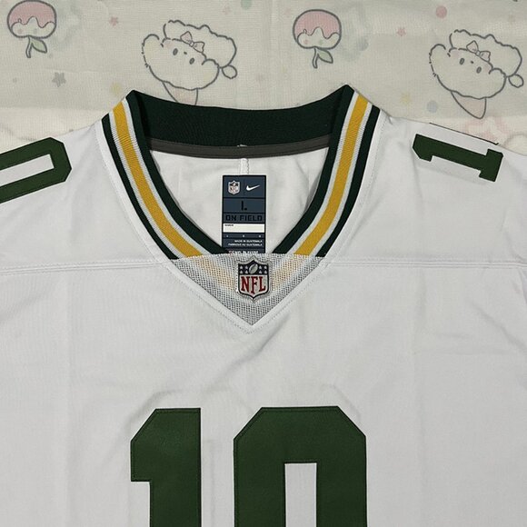 Nike NFL Green Bay Packers White Jersey #10 LOVE L - Picture 2 of 6